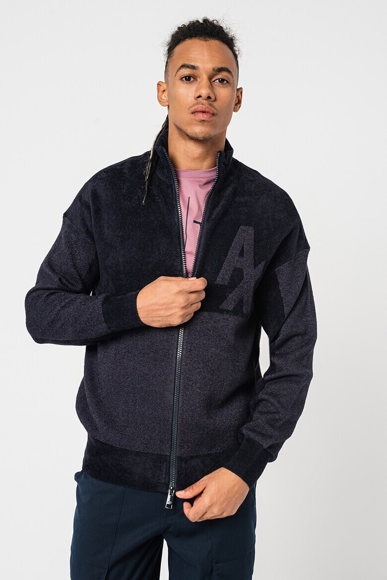 ARMANI EXCHANGE Блуза с цип и лого - Pepit.bg