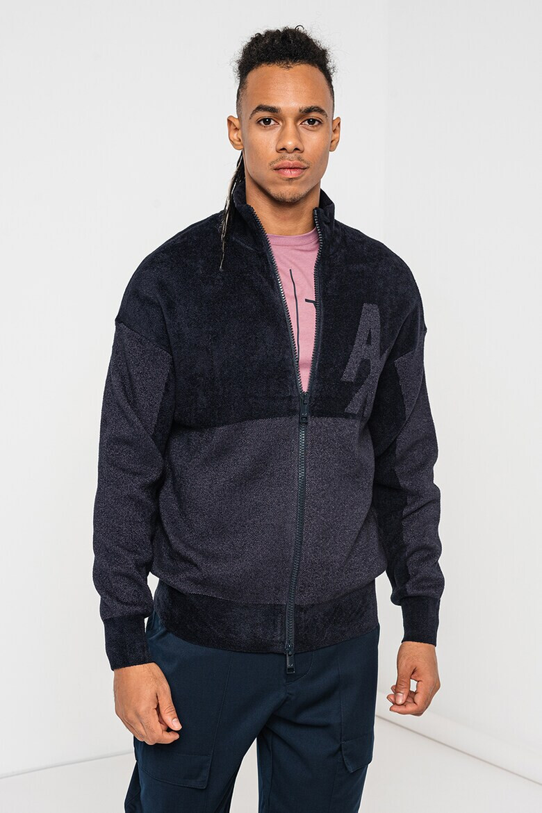 ARMANI EXCHANGE Блуза с цип и лого - Pepit.bg