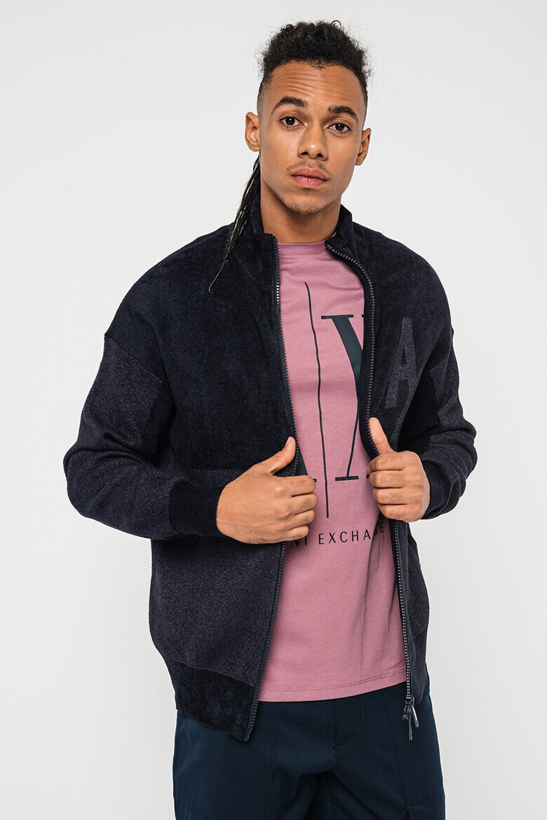ARMANI EXCHANGE Блуза с цип и лого - Pepit.bg