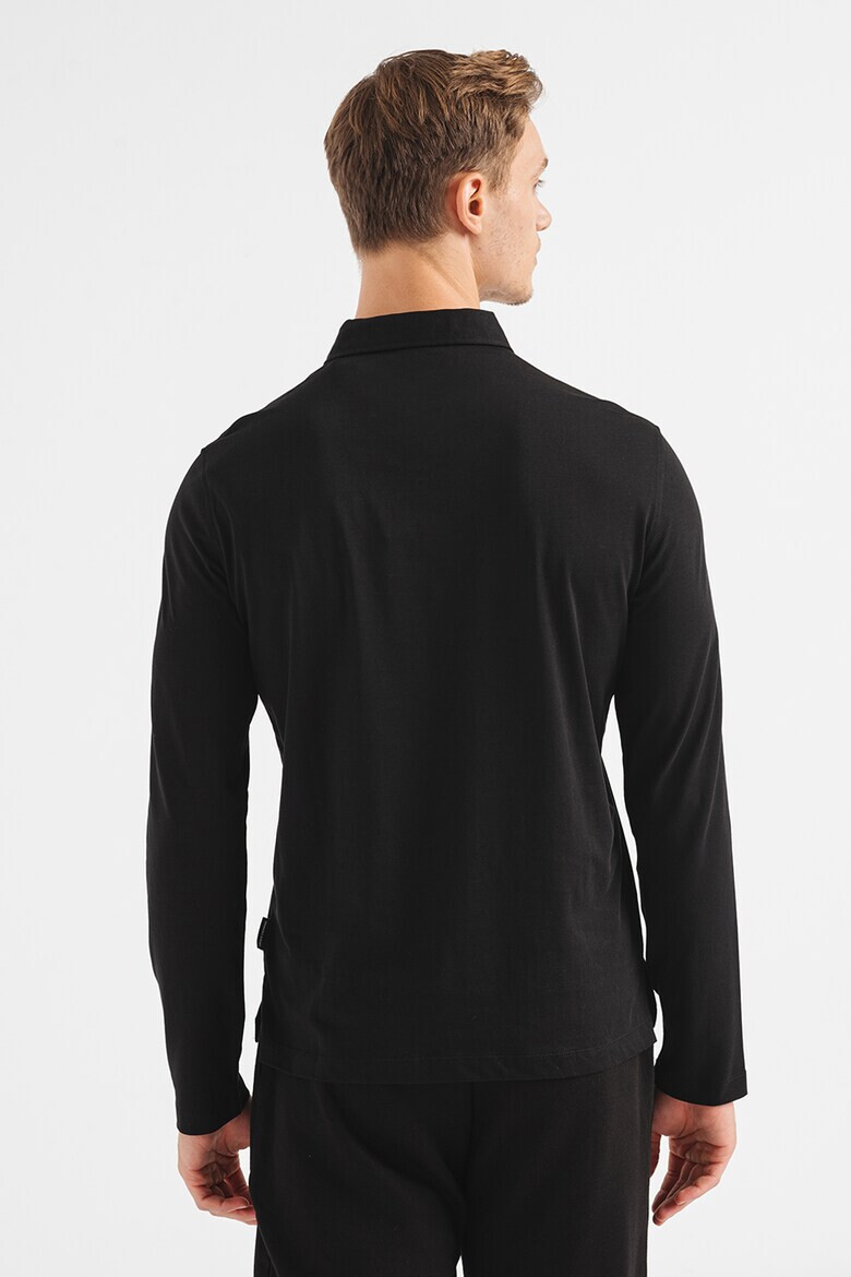 ARMANI EXCHANGE Блуза с яка и лого - Pepit.bg