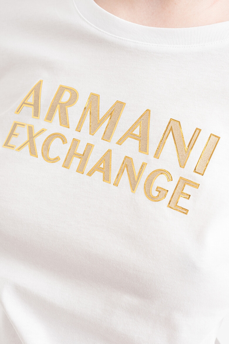 ARMANI EXCHANGE Блуза с метално лого - Pepit.bg