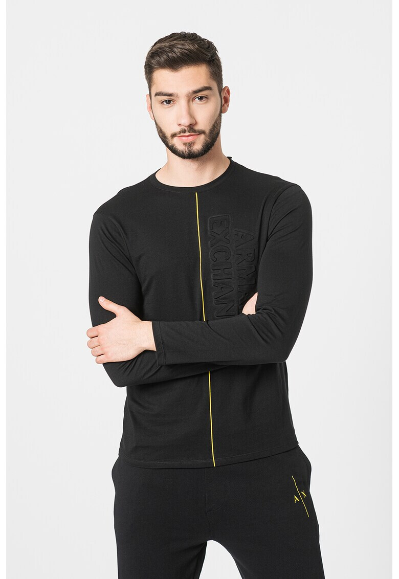 ARMANI EXCHANGE Блуза с релефно лого - Pepit.bg