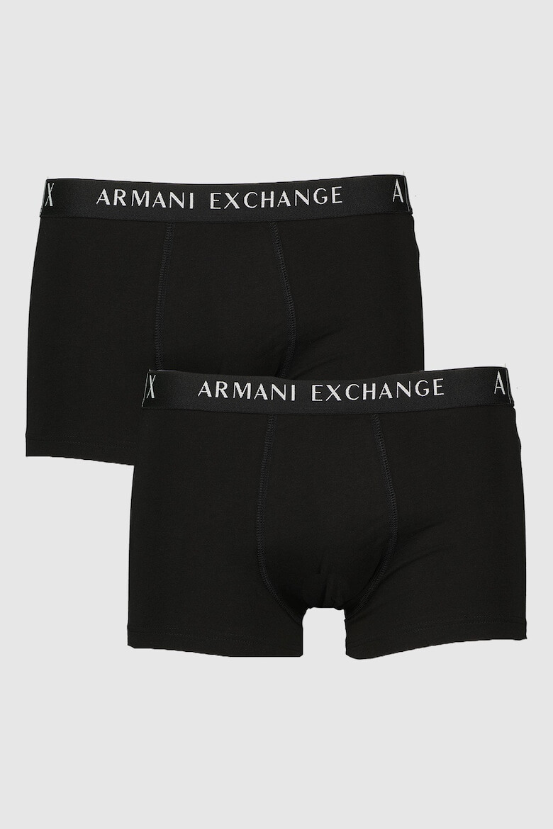 ARMANI EXCHANGE Боксерки с лого на талията - 2 чифта - Pepit.bg