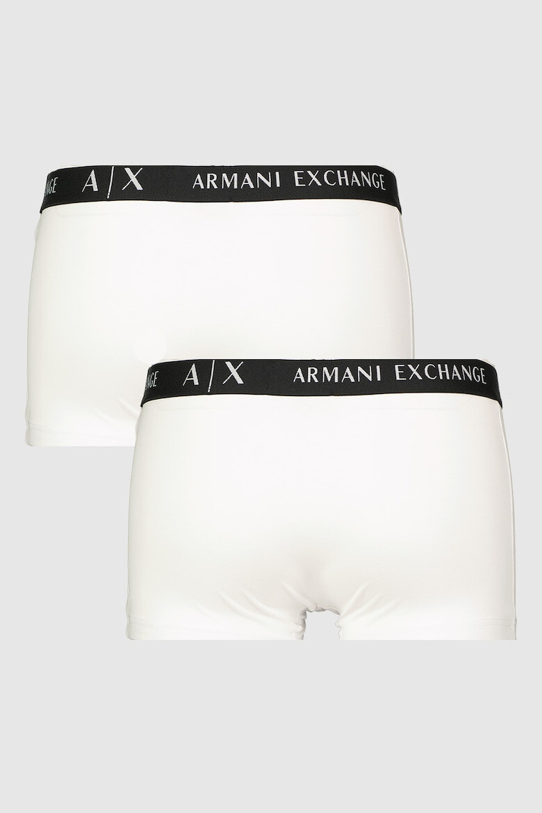 ARMANI EXCHANGE Боксерки с лого на талията - 2 чифта - Pepit.bg