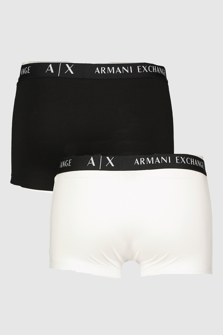 ARMANI EXCHANGE Боксерки с лого на талията - 2 чифта - Pepit.bg