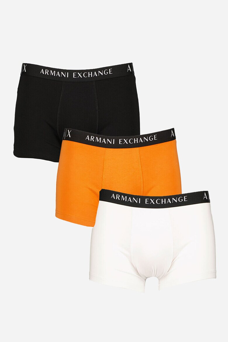ARMANI EXCHANGE Боксерки с лого на талията - 3 чифта - Pepit.bg