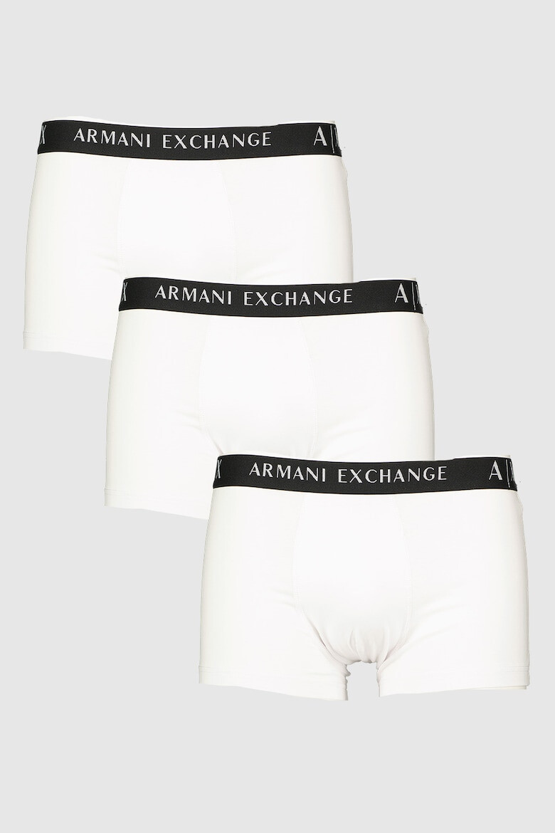 ARMANI EXCHANGE Боксерки с лого на талията - 3 чифта - Pepit.bg