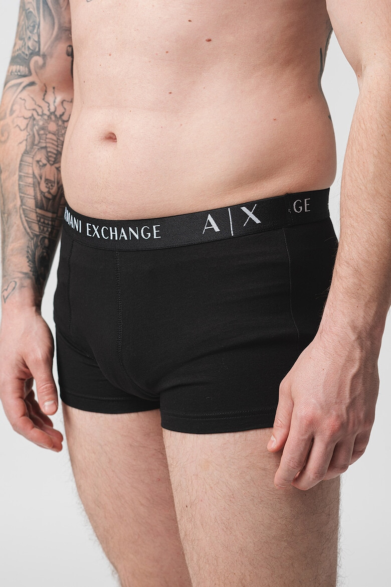 ARMANI EXCHANGE Боксерки с лого на талията - 3 чифта - Pepit.bg