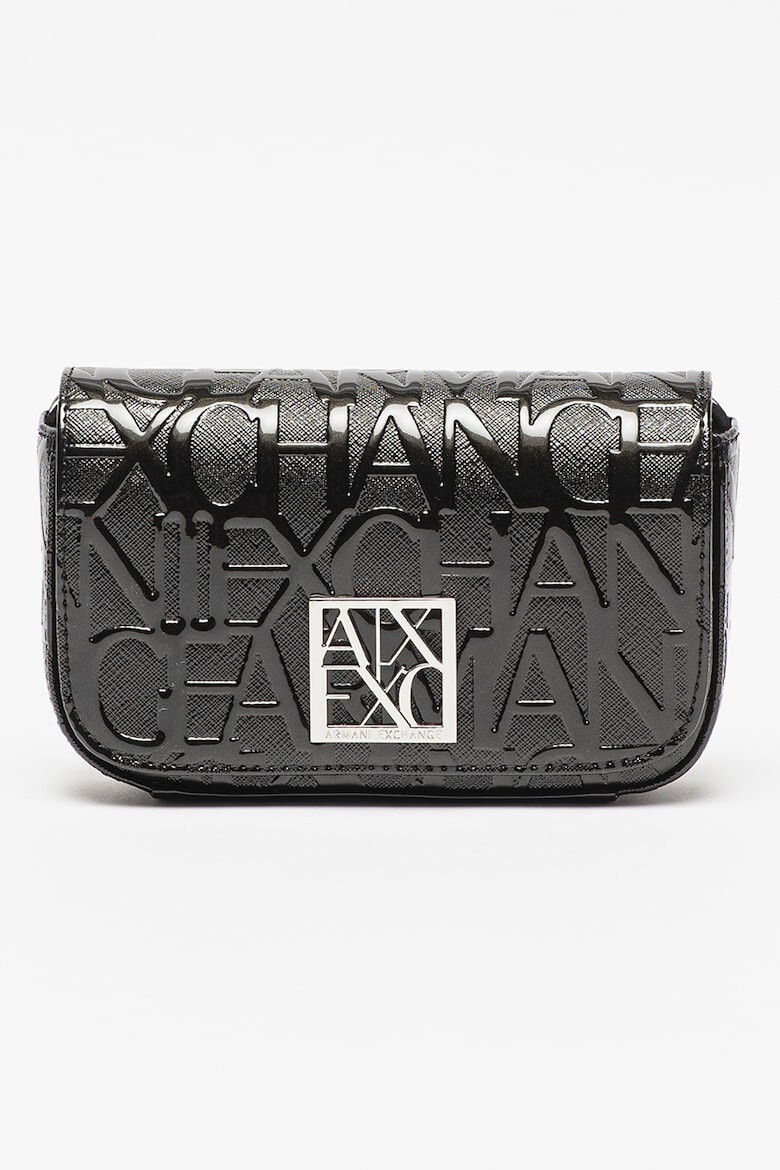 ARMANI EXCHANGE Чанта през рамо с лъскаво лого - Pepit.bg