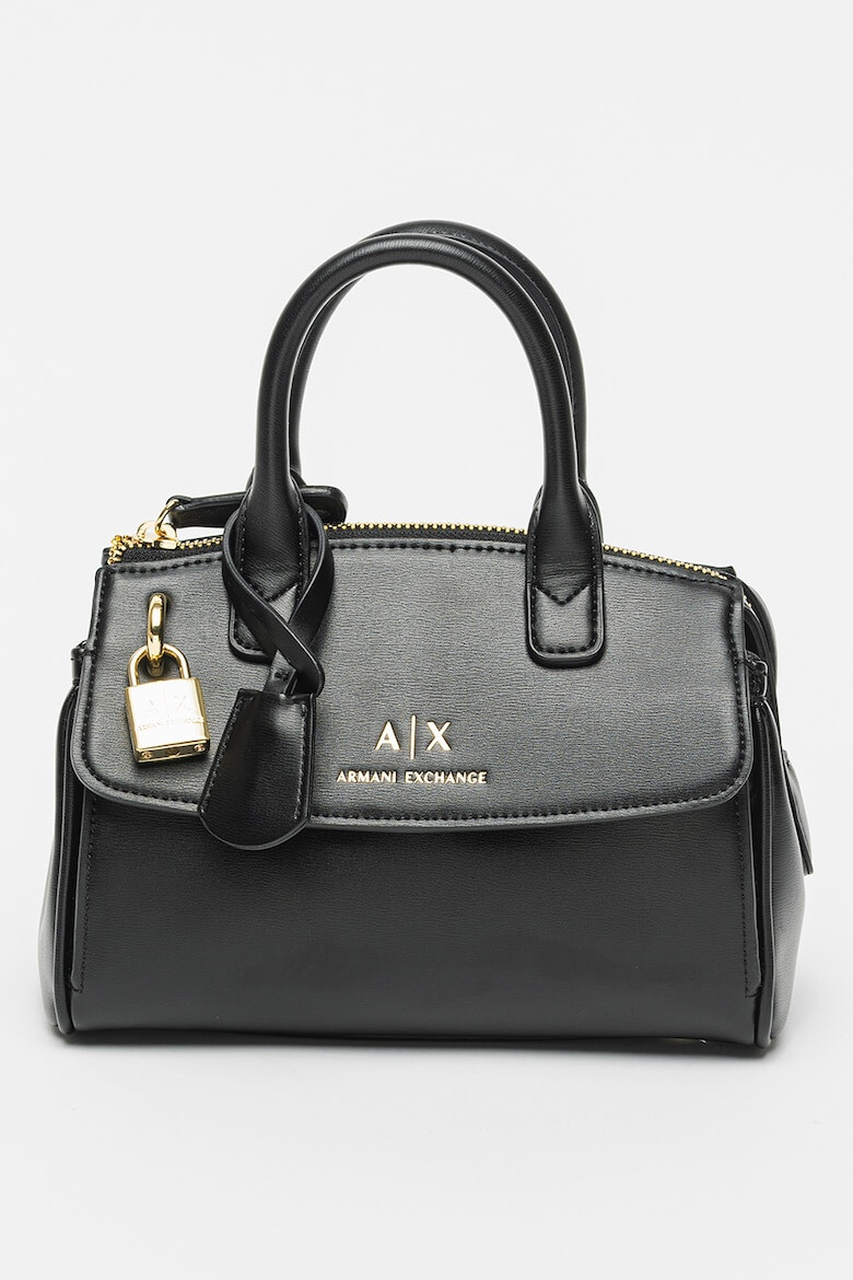 ARMANI EXCHANGE Чанта с дръжка отгоре - Черен - Pepit.bg