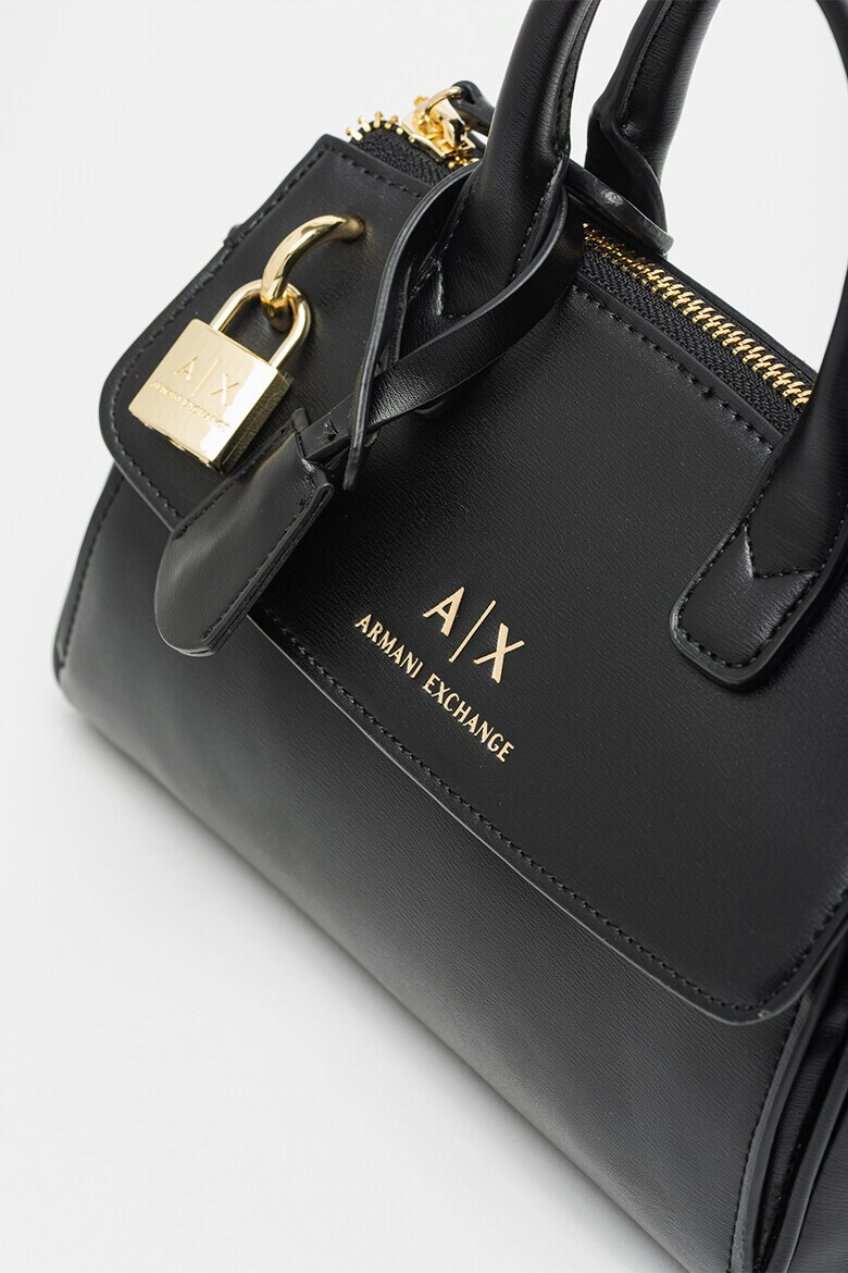 ARMANI EXCHANGE Чанта с дръжка отгоре - Черен - Pepit.bg