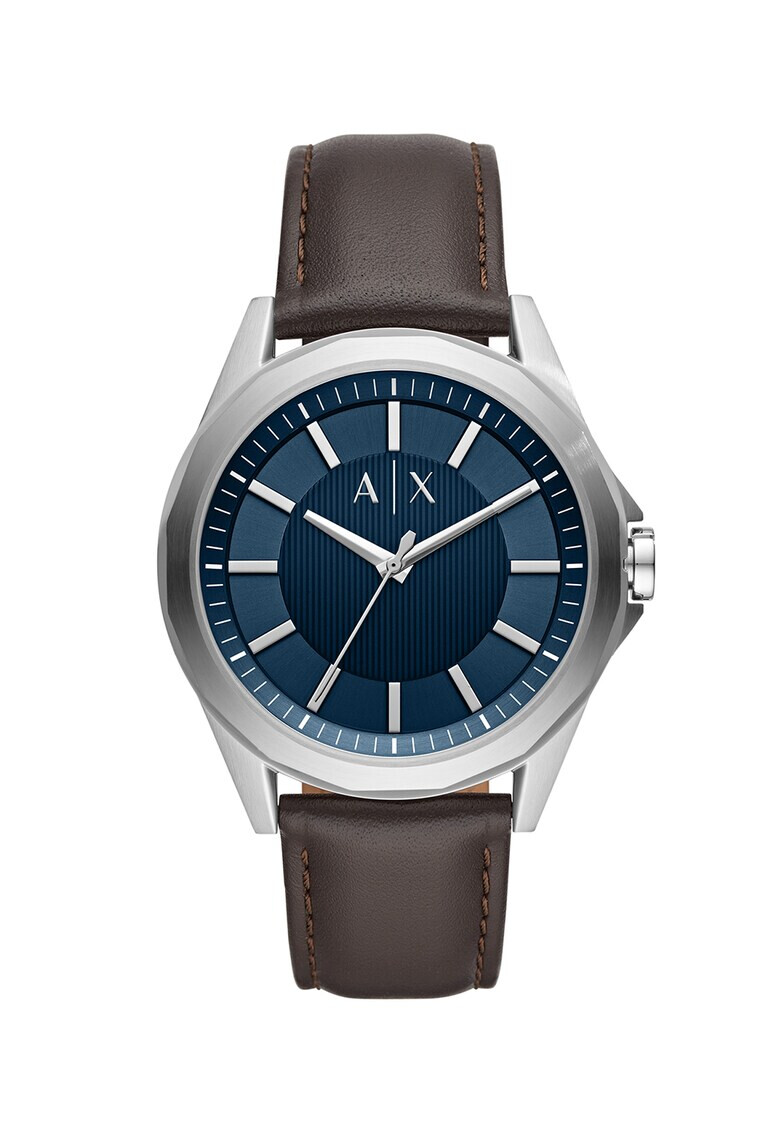 armani exchange Часовник с кожена каишка - Pepit.bg