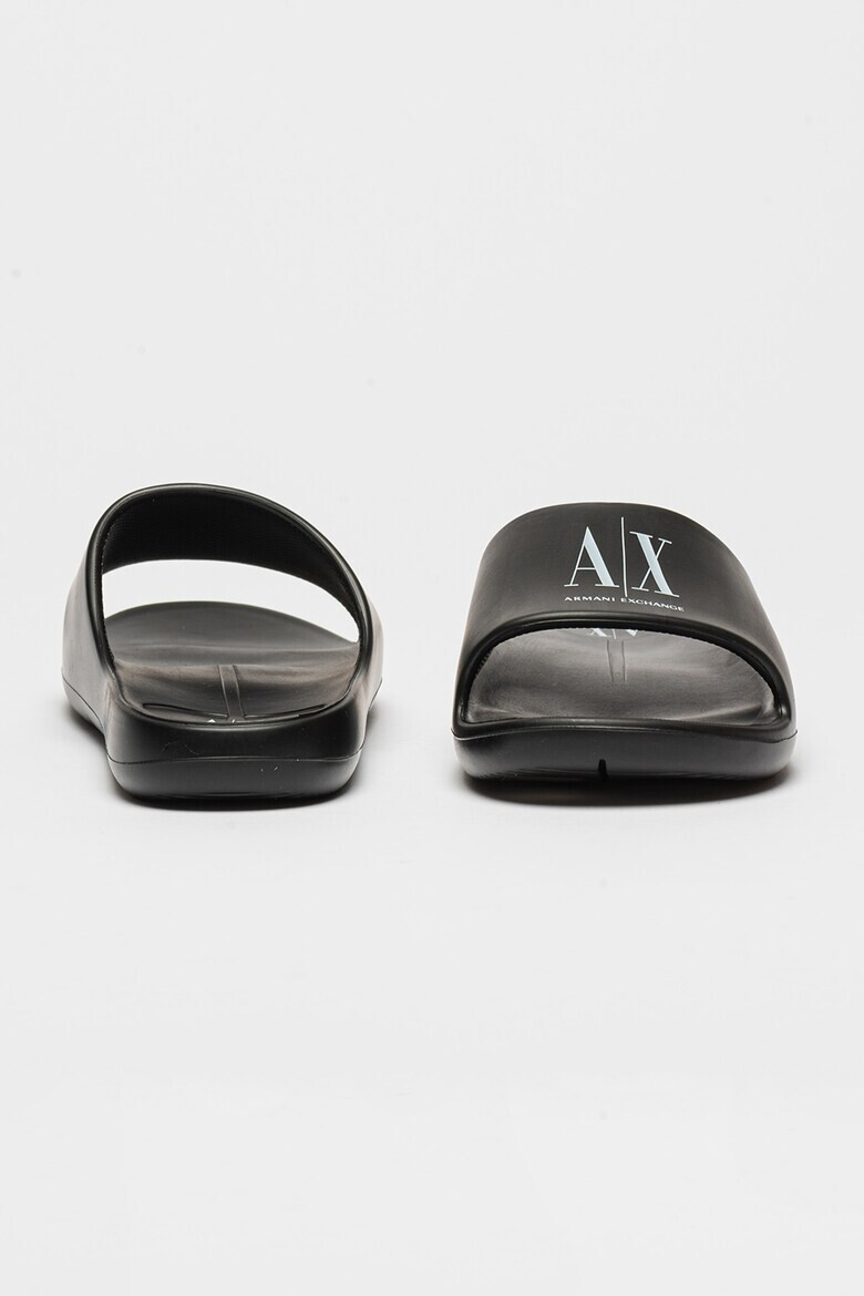 ARMANI EXCHANGE Чехли с лого - Черен/Бял - Pepit.bg