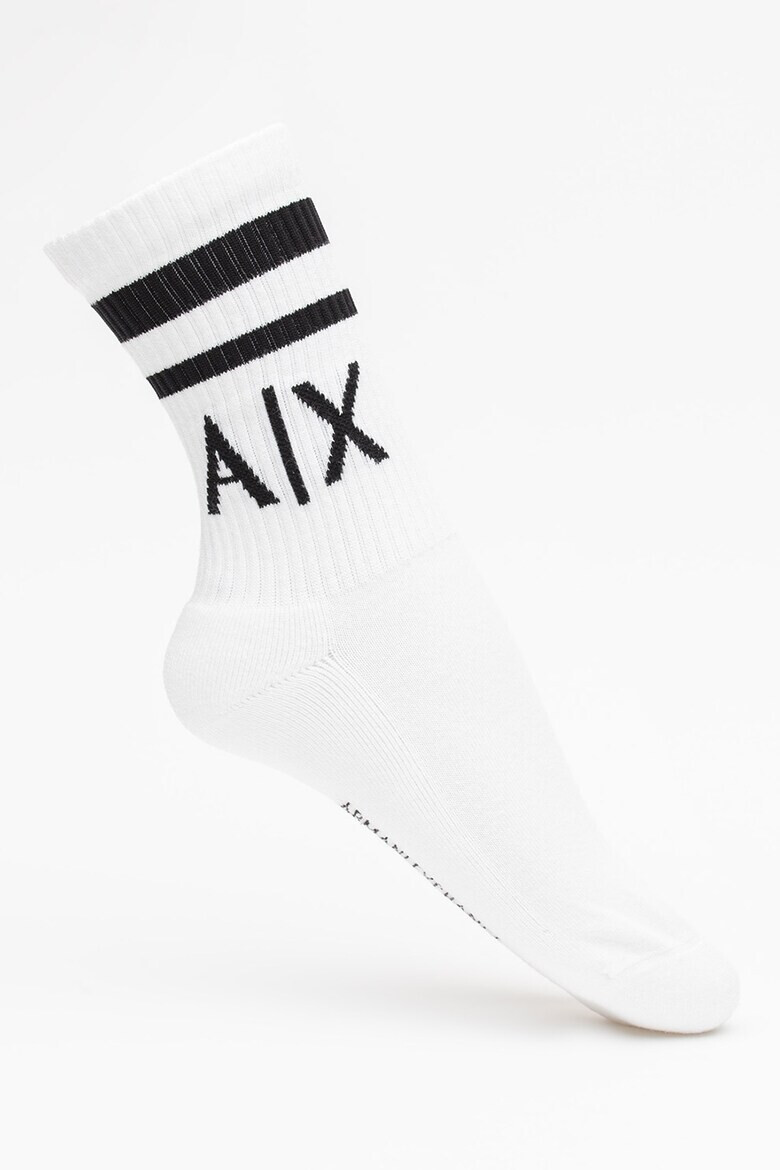 ARMANI EXCHANGE Дълги чорапи с лого - 2 чифта - Pepit.bg
