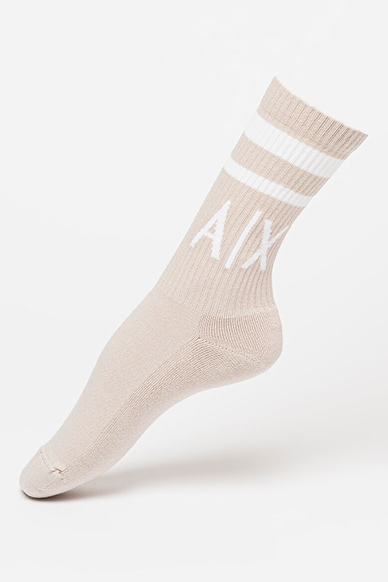 ARMANI EXCHANGE Дълги чорапи с лого - 2 чифта - Pepit.bg
