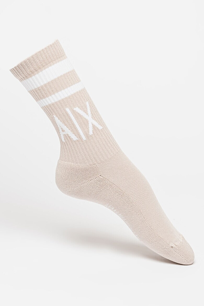 ARMANI EXCHANGE Дълги чорапи с лого - 2 чифта - Pepit.bg