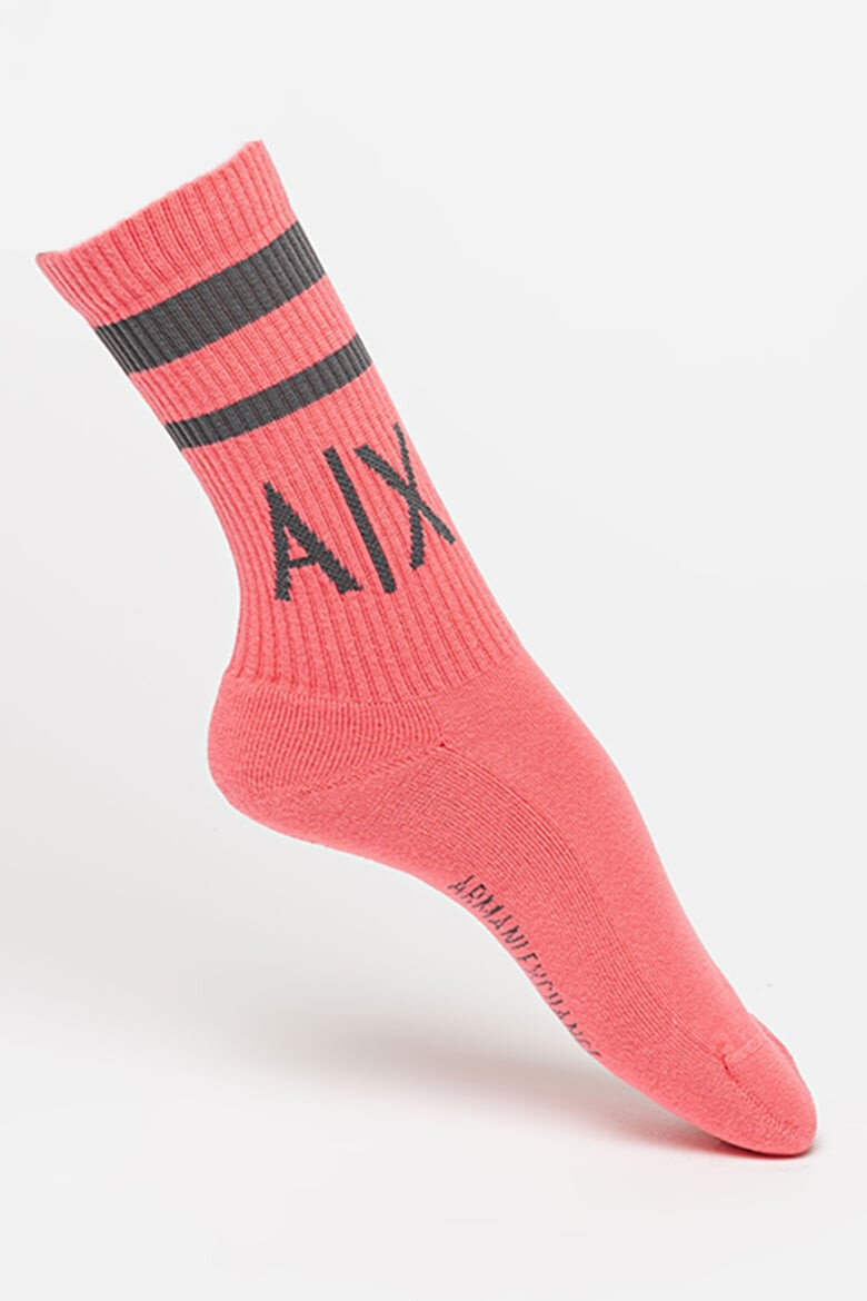 ARMANI EXCHANGE Дълги чорапи с лого - 2 чифта - Pepit.bg