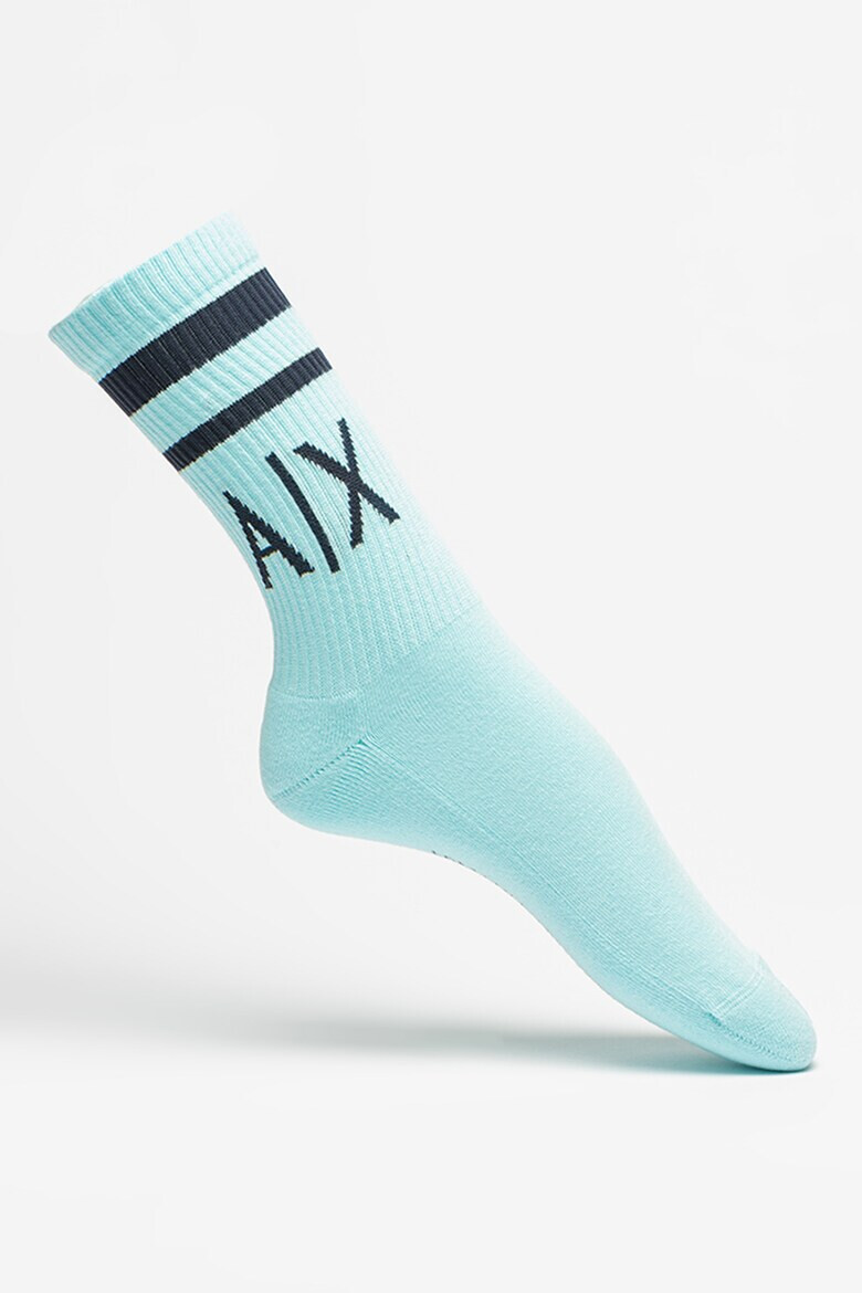 ARMANI EXCHANGE Дълги чорапи с лого - 2 чифта - Pepit.bg