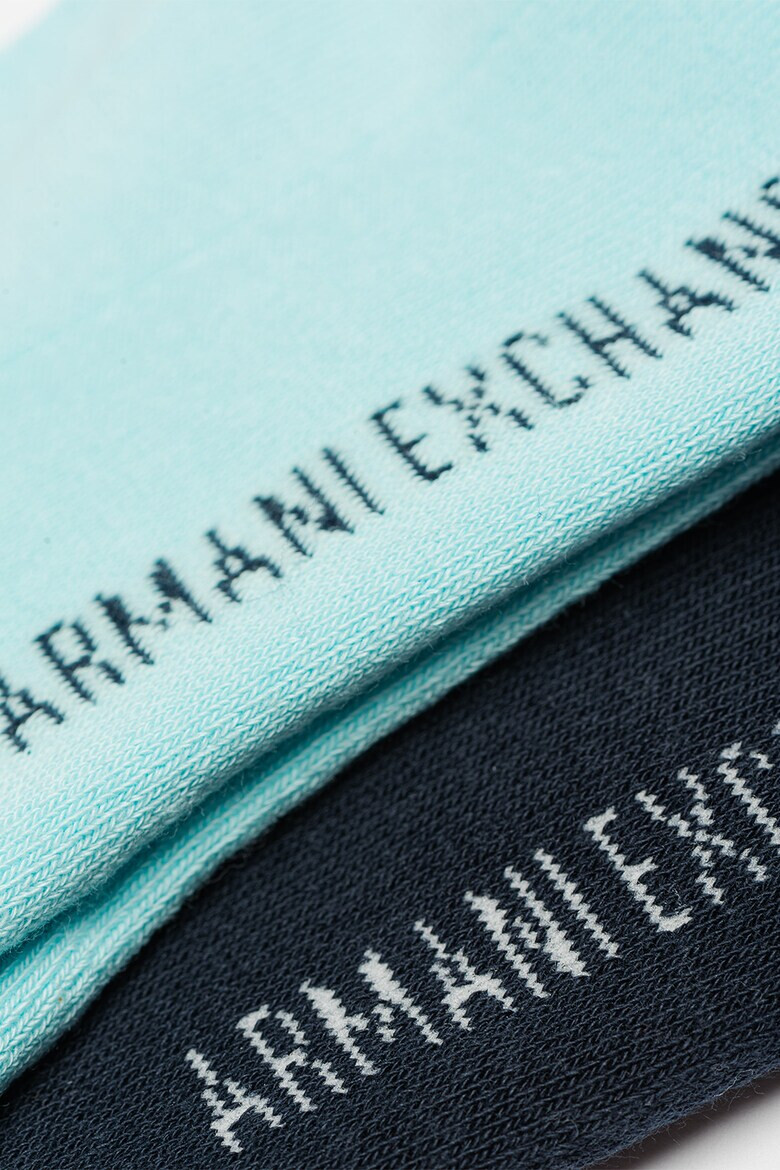 ARMANI EXCHANGE Дълги чорапи с лого - 2 чифта - Pepit.bg