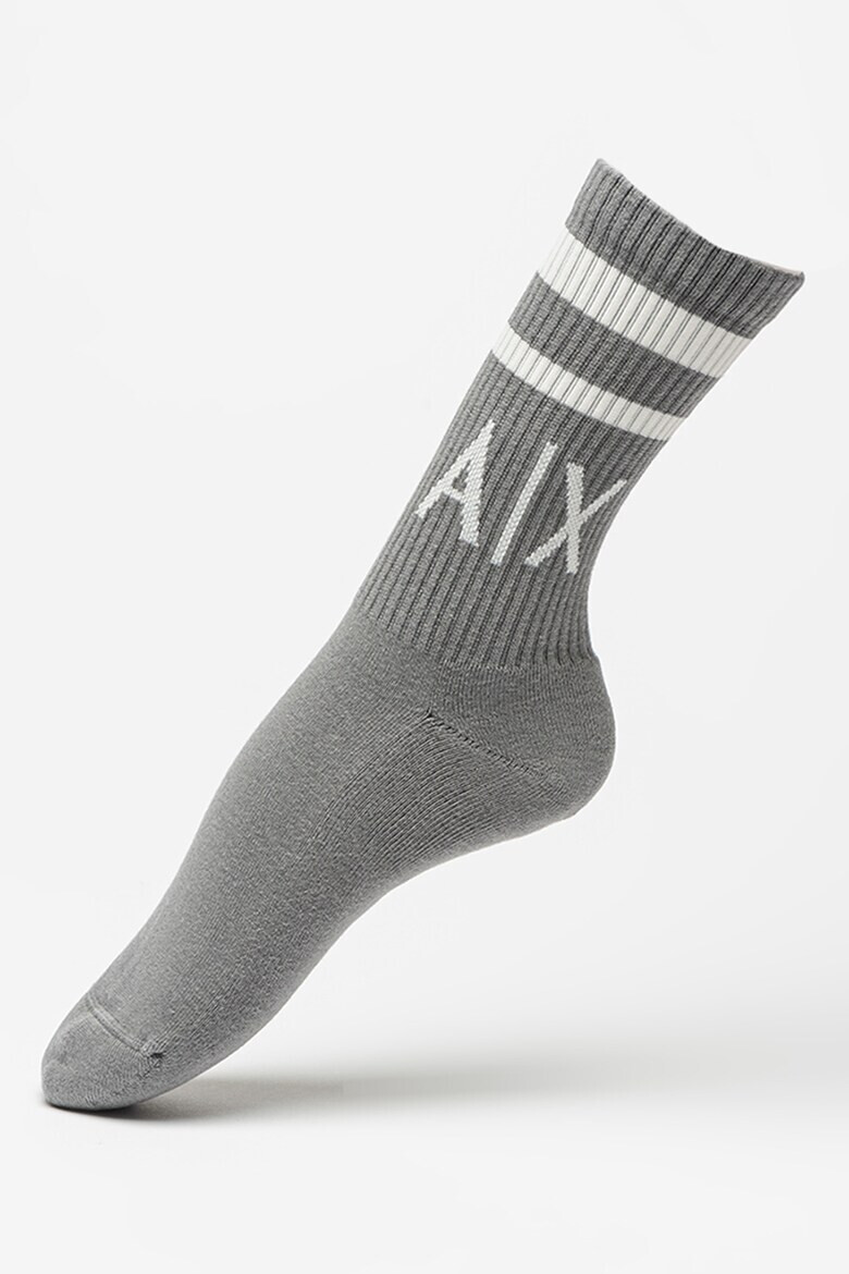 ARMANI EXCHANGE Дълги чорапи с лого - 2 чифта - Pepit.bg