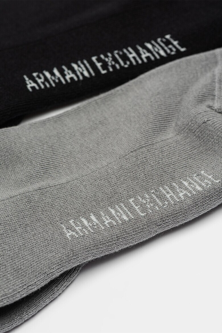 ARMANI EXCHANGE Дълги чорапи с лого - 2 чифта - Pepit.bg