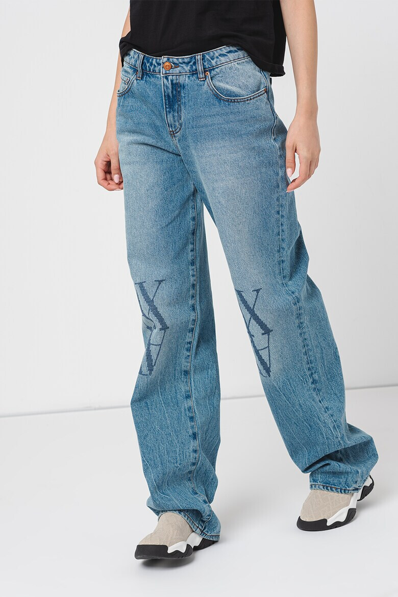 ARMANI EXCHANGE Дънки с широк крачол и лого - Pepit.bg