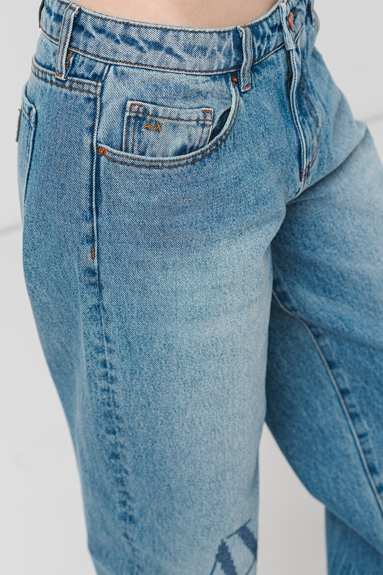 ARMANI EXCHANGE Дънки с широк крачол и лого - Pepit.bg