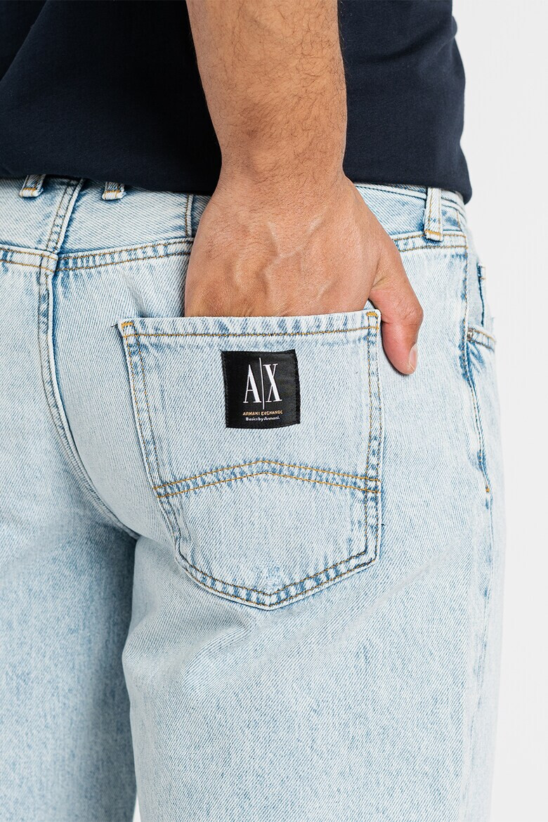 ARMANI EXCHANGE Дънкови бермуди с протрити зони - Pepit.bg