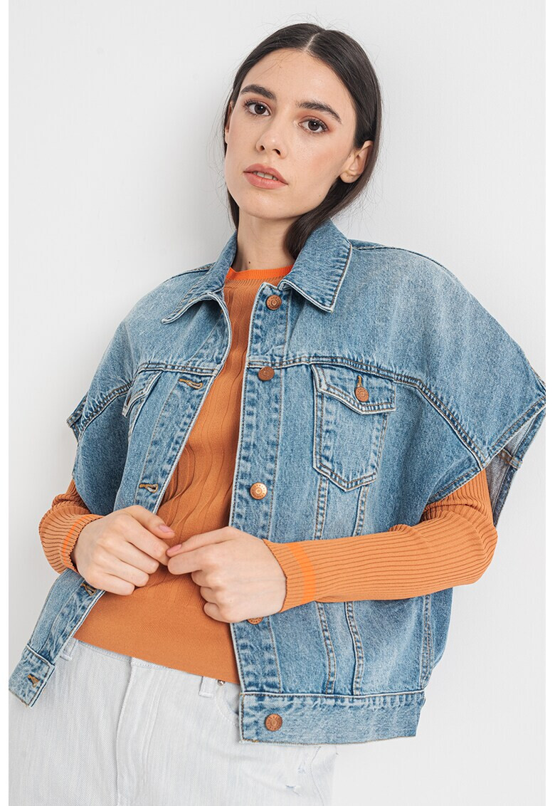 ARMANI EXCHANGE Дънково яке с къси ръкави - Pepit.bg