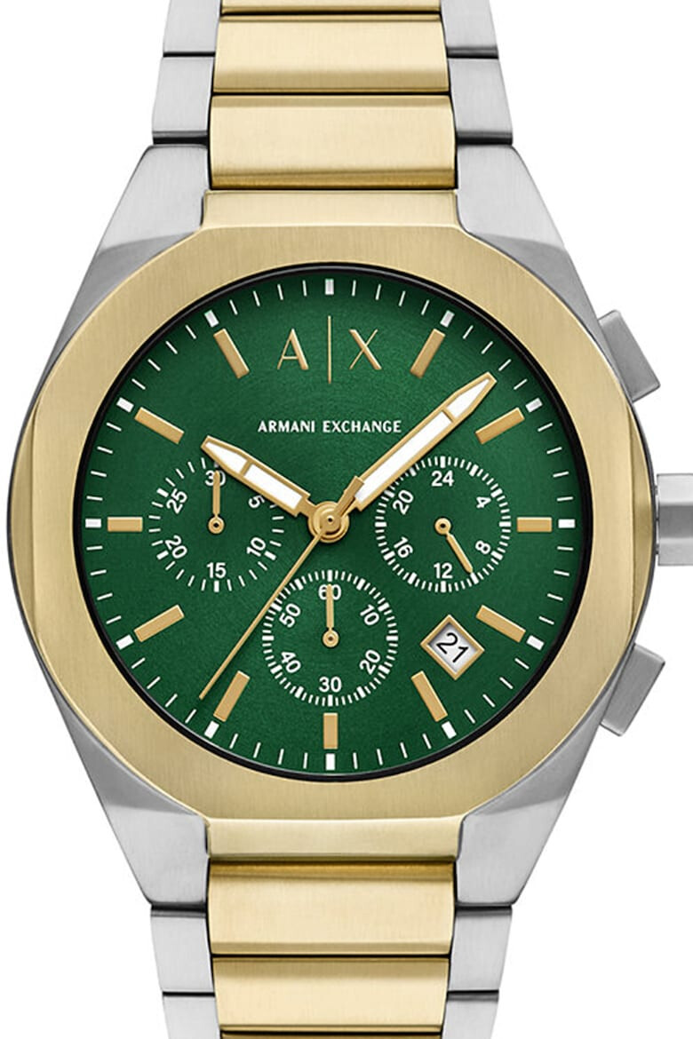ARMANI EXCHANGE Двуцветен часовник с хронограф - Pepit.bg
