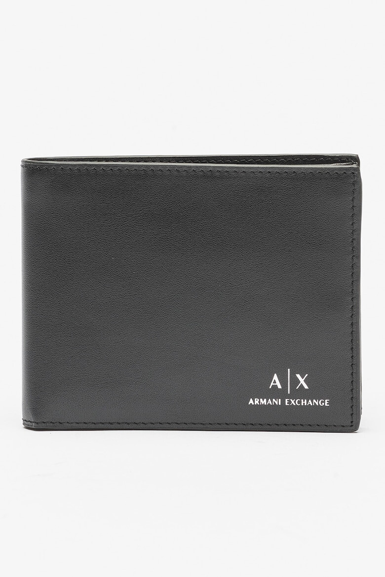 ARMANI EXCHANGE Едноцветен кожен портфейл - Pepit.bg