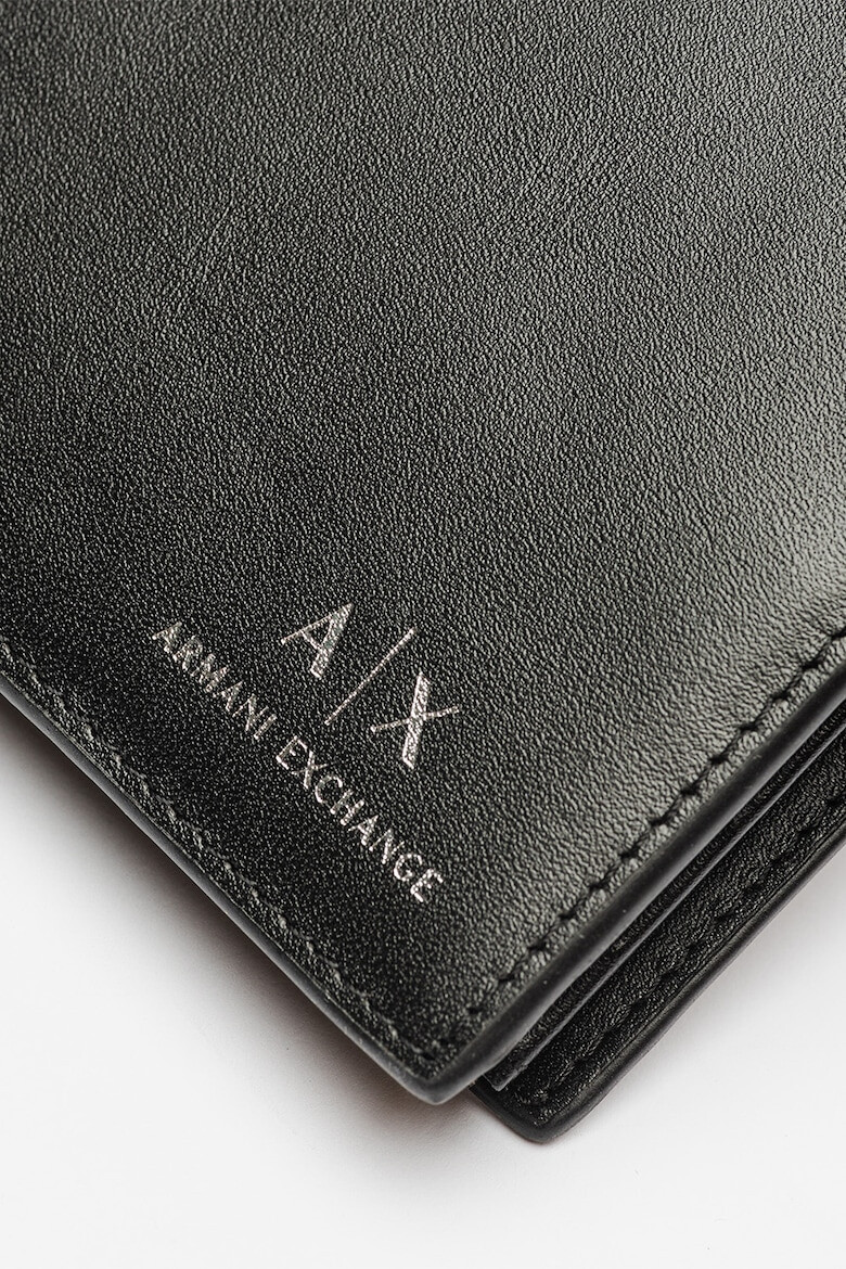 ARMANI EXCHANGE Едноцветен кожен портфейл - Pepit.bg