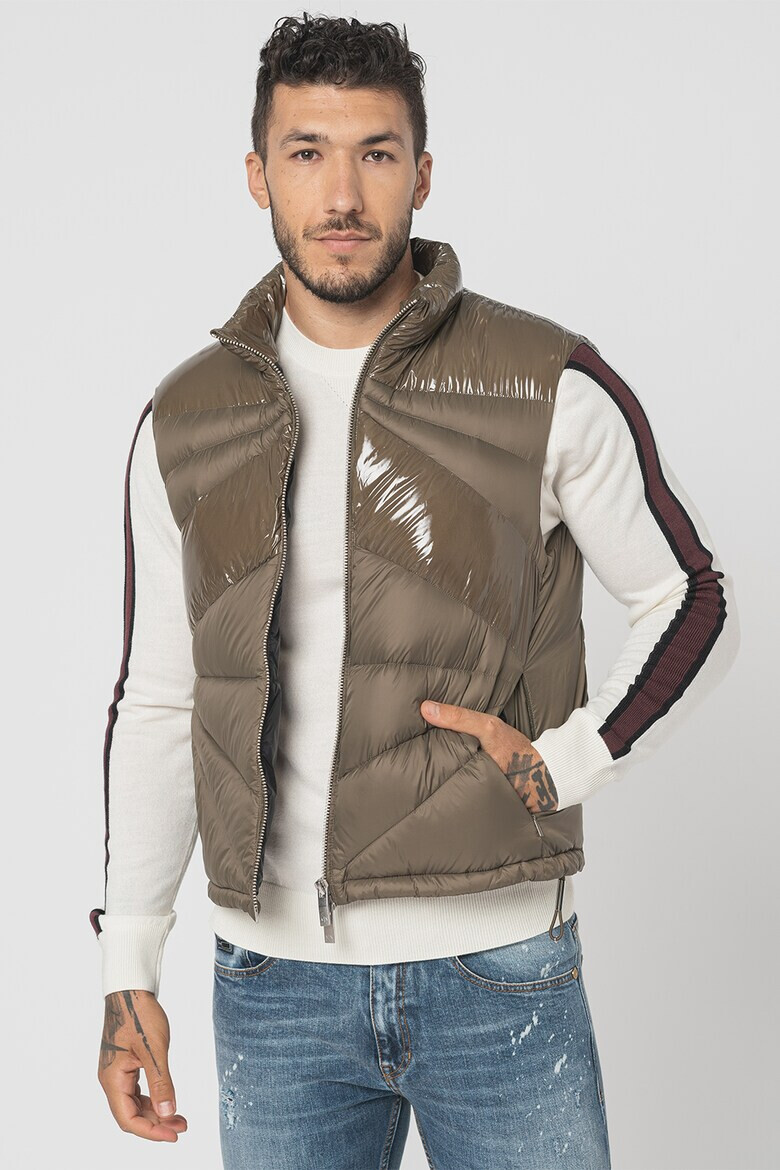 ARMANI EXCHANGE Елек с панели с лачен ефект - Pepit.bg