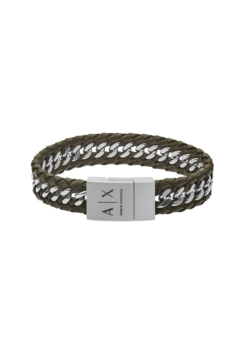 ARMANI EXCHANGE Гривна от кожа с лого - Pepit.bg