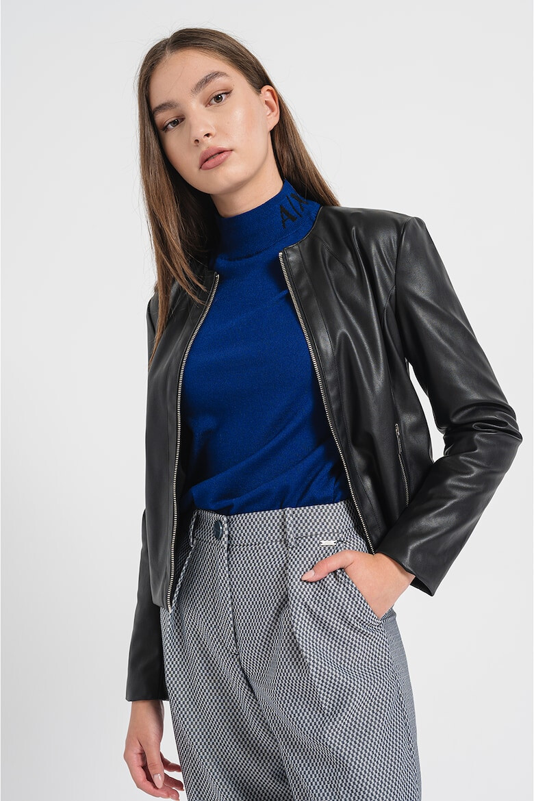 ARMANI EXCHANGE Яке от еко кожа - Черен - Pepit.bg