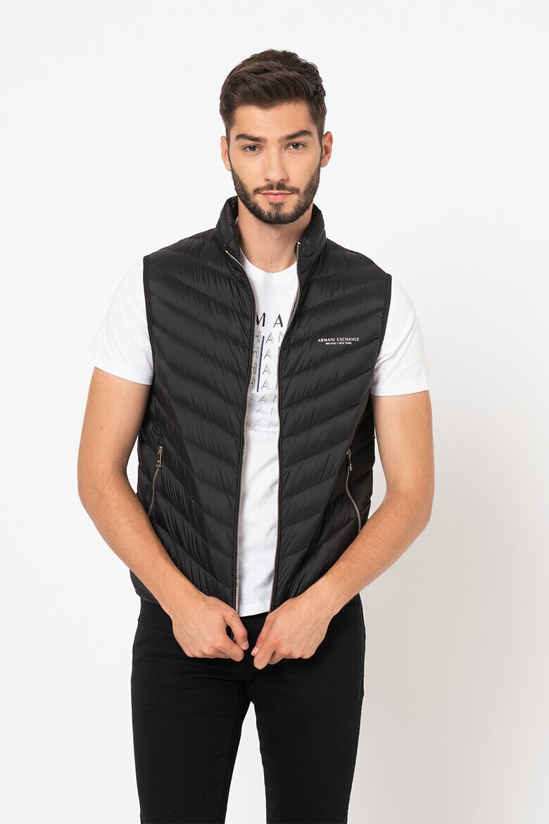 ARMANI EXCHANGE Капитониран елек с цип - Pepit.bg