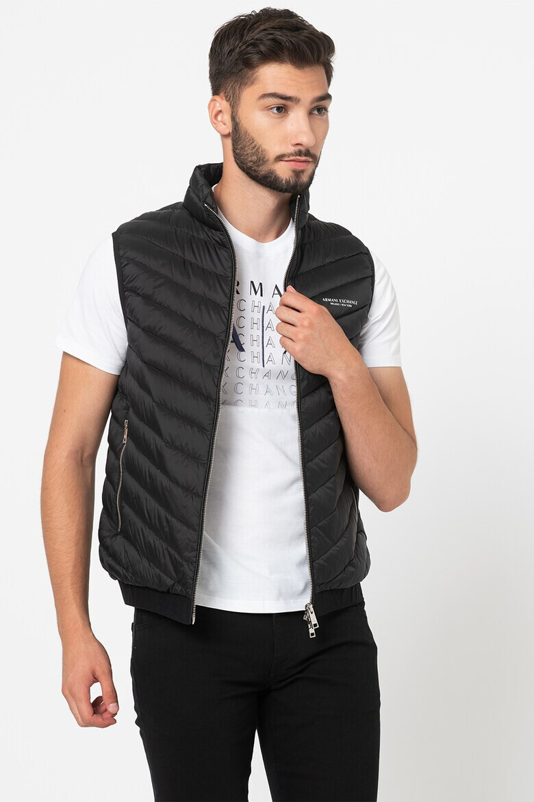 ARMANI EXCHANGE Капитониран елек с цип - Pepit.bg