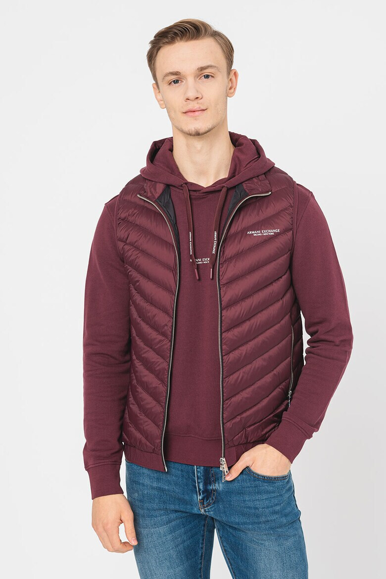 ARMANI EXCHANGE Капитониран елек с цип - Pepit.bg