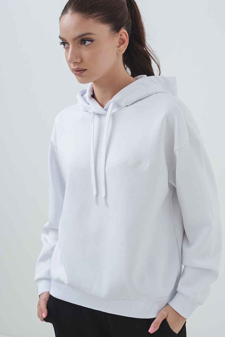 ARMANI EXCHANGE Худи с лого - Бял - Pepit.bg