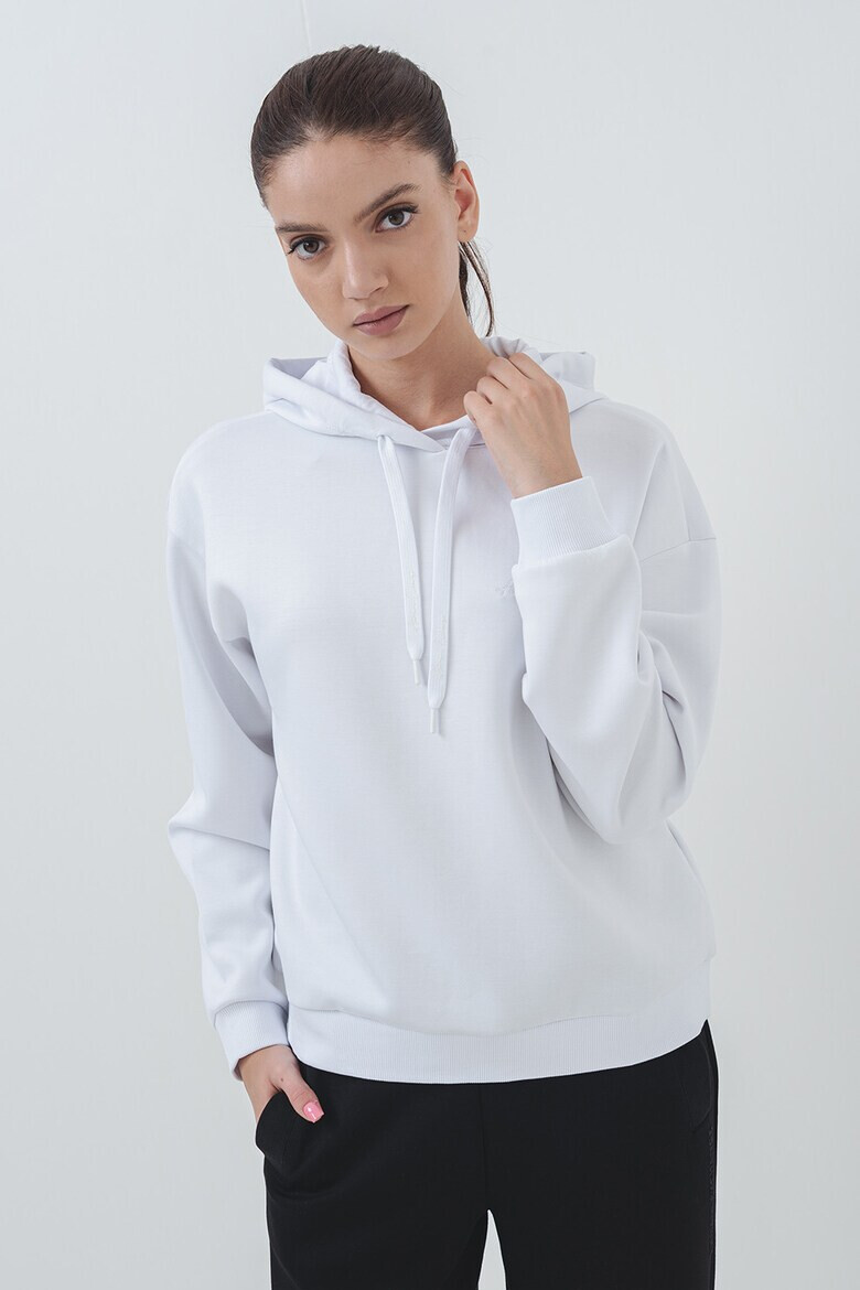 ARMANI EXCHANGE Худи с лого - Бял - Pepit.bg
