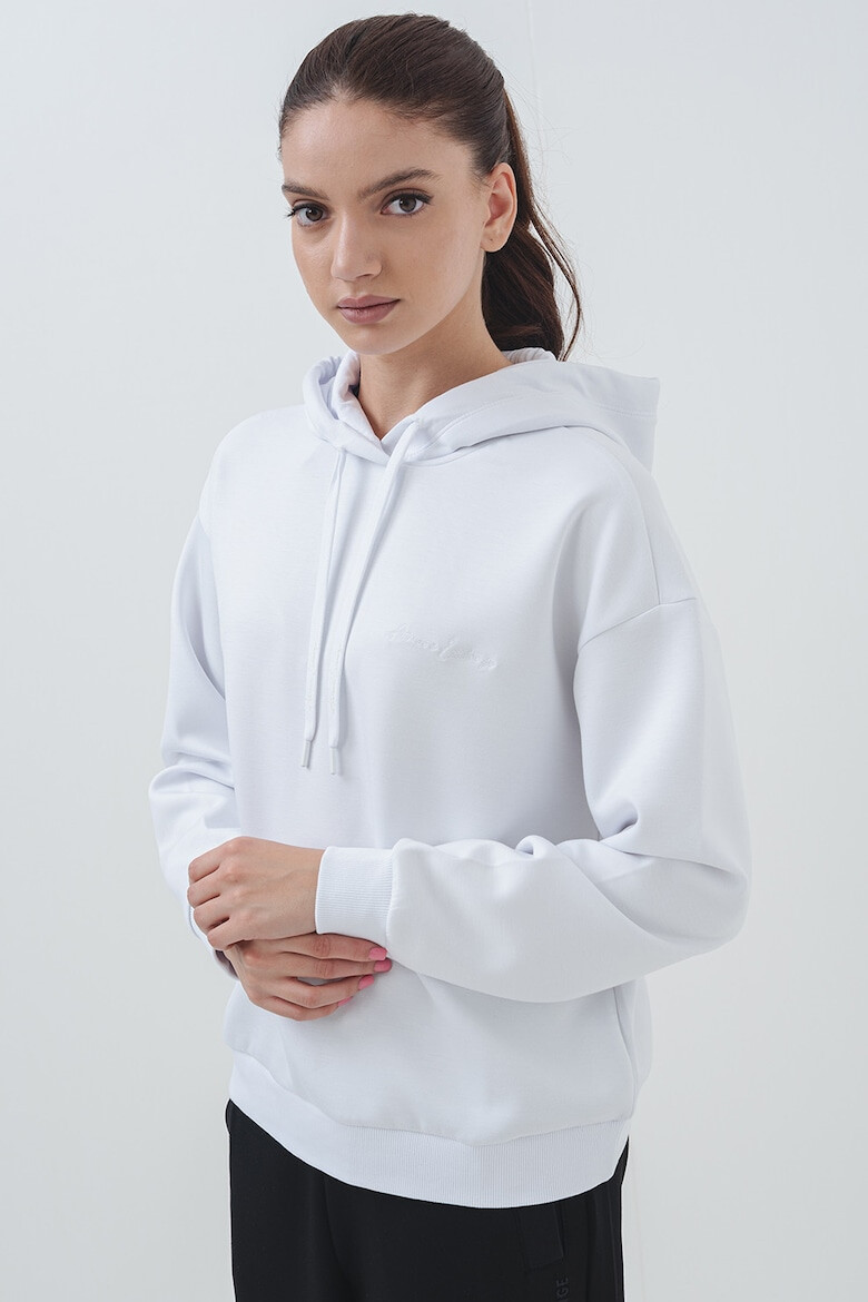 ARMANI EXCHANGE Худи с лого - Бял - Pepit.bg