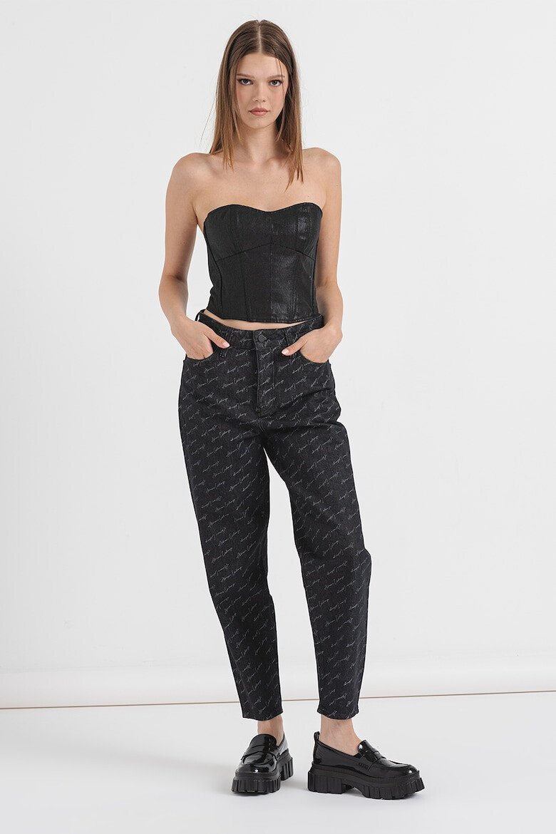 ARMANI EXCHANGE Корсет с цип - Избеляло черно - Pepit.bg