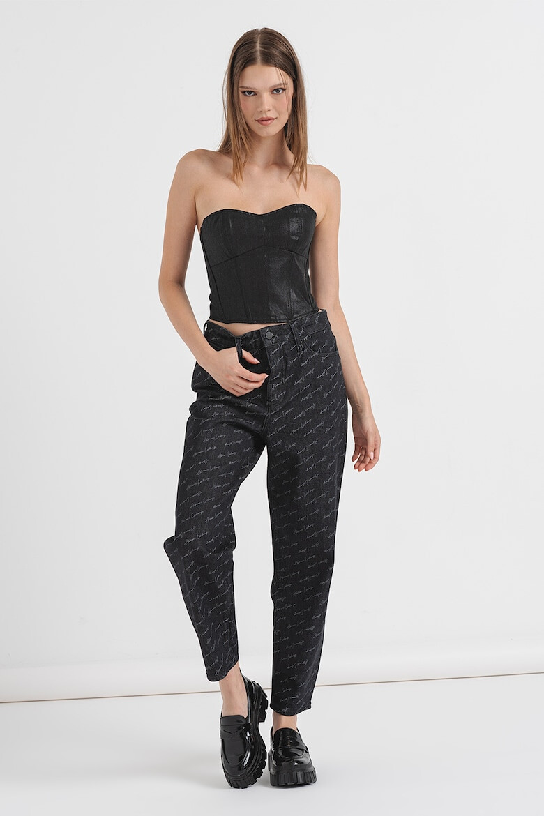 ARMANI EXCHANGE Корсет с цип - Избеляло черно - Pepit.bg