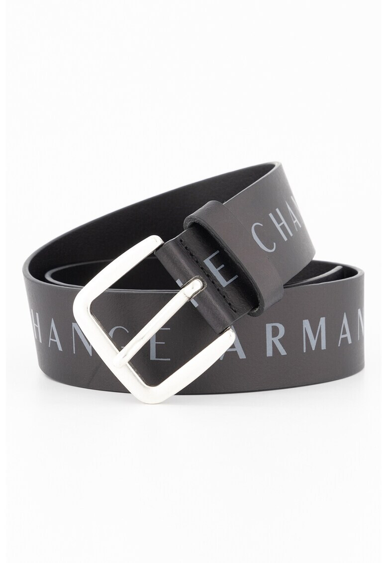 ARMANI EXCHANGE Кожен колан с контрастно лого - Pepit.bg