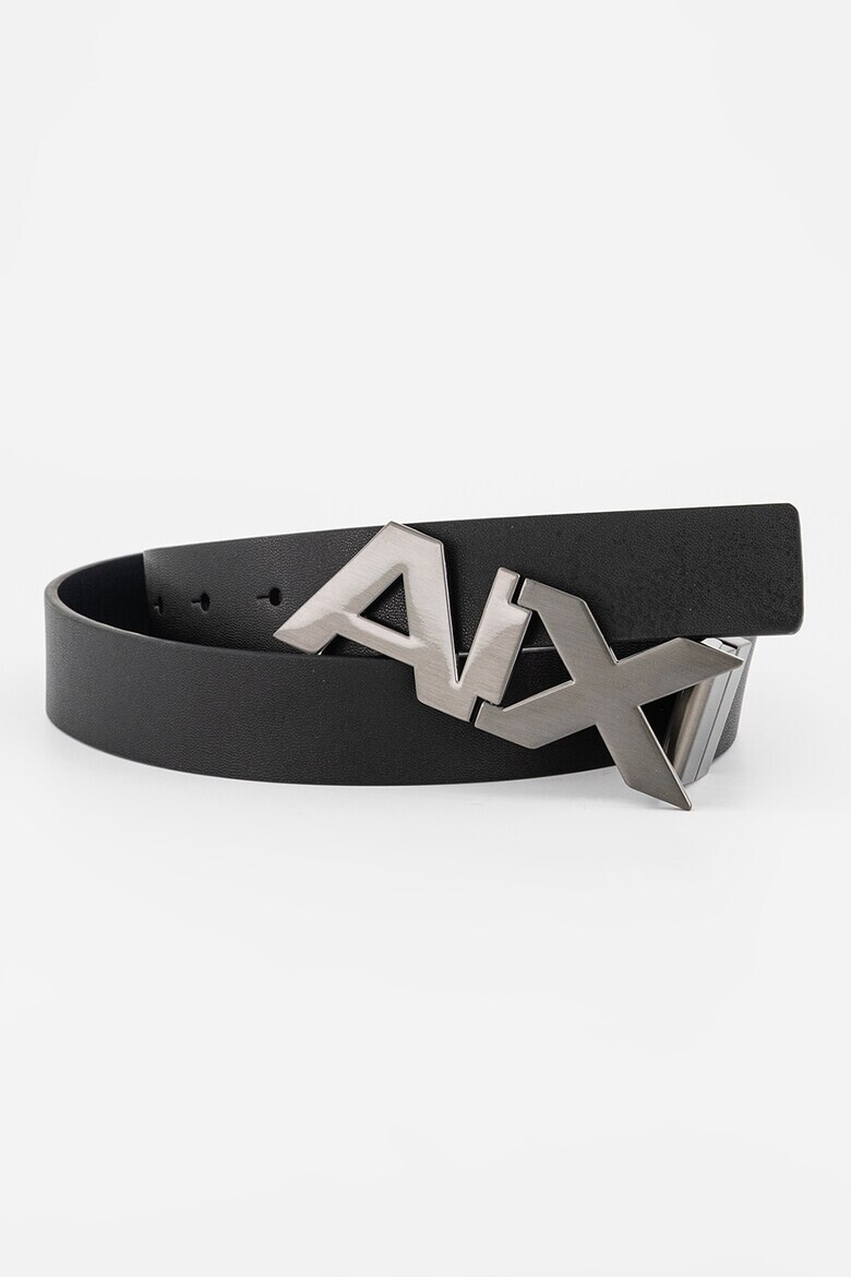 ARMANI EXCHANGE Кожен колан с лого на токата - Pepit.bg