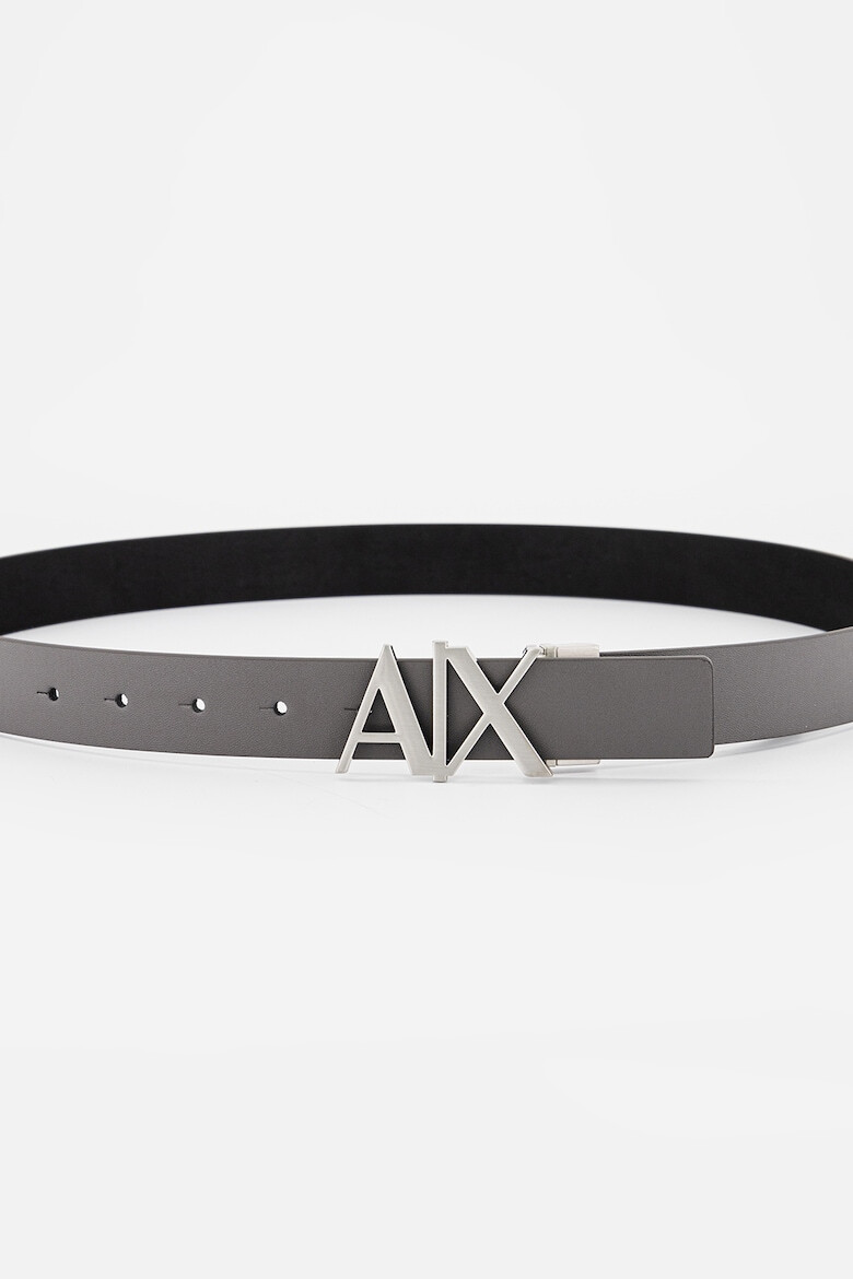 ARMANI EXCHANGE Кожен колан с лого на токата - Pepit.bg