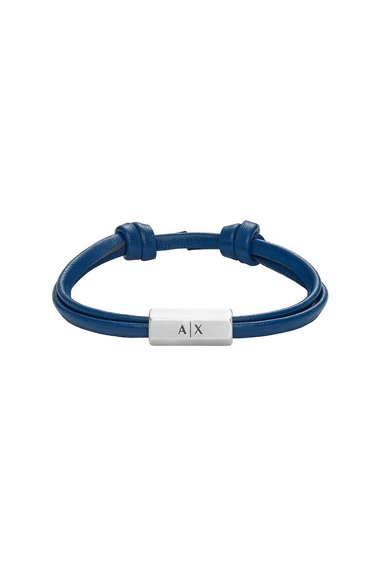 ARMANI EXCHANGE Кожена гривна с лого - Pepit.bg