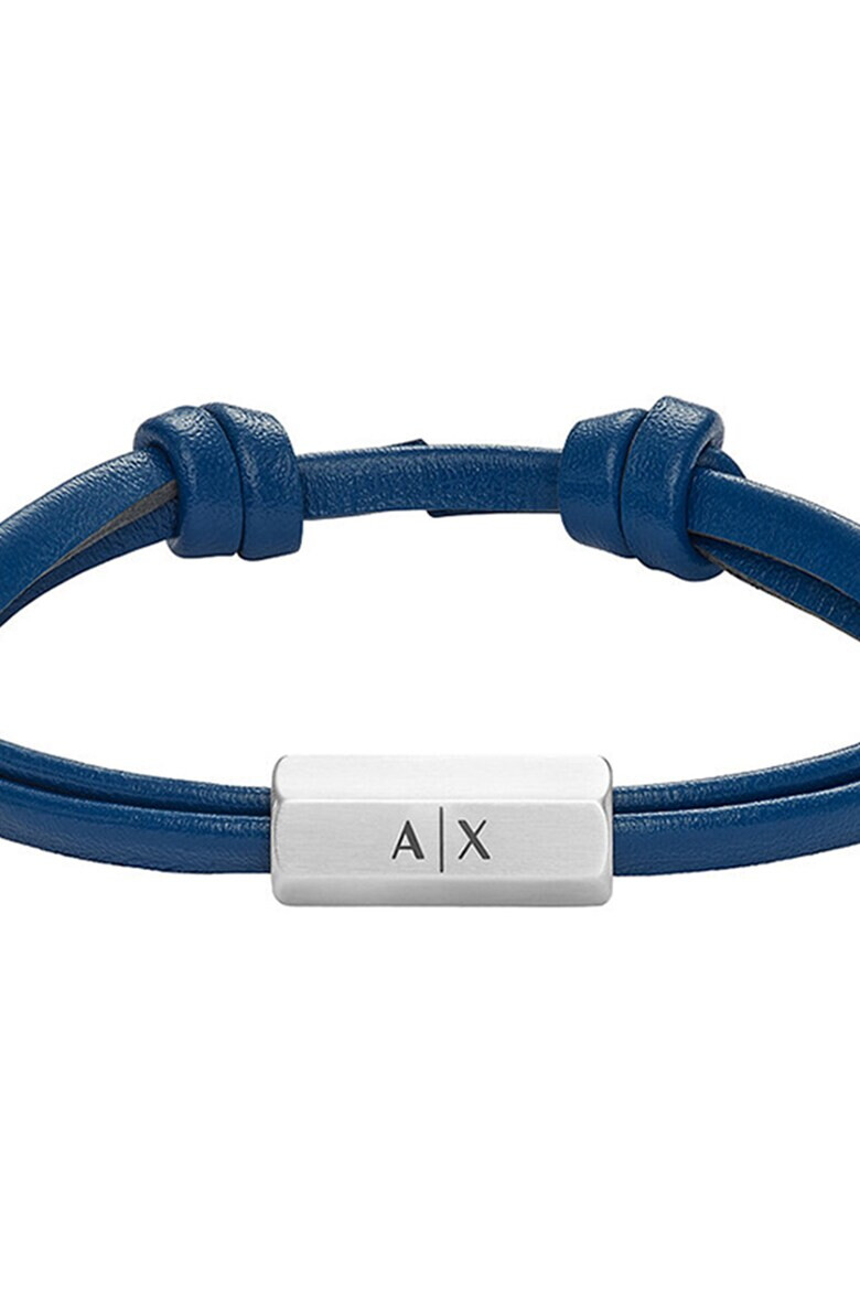 ARMANI EXCHANGE Кожена гривна с лого - Pepit.bg