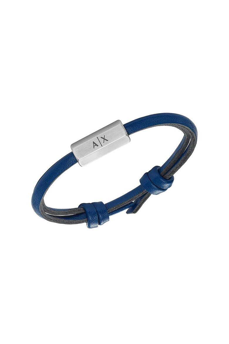 ARMANI EXCHANGE Кожена гривна с лого - Pepit.bg