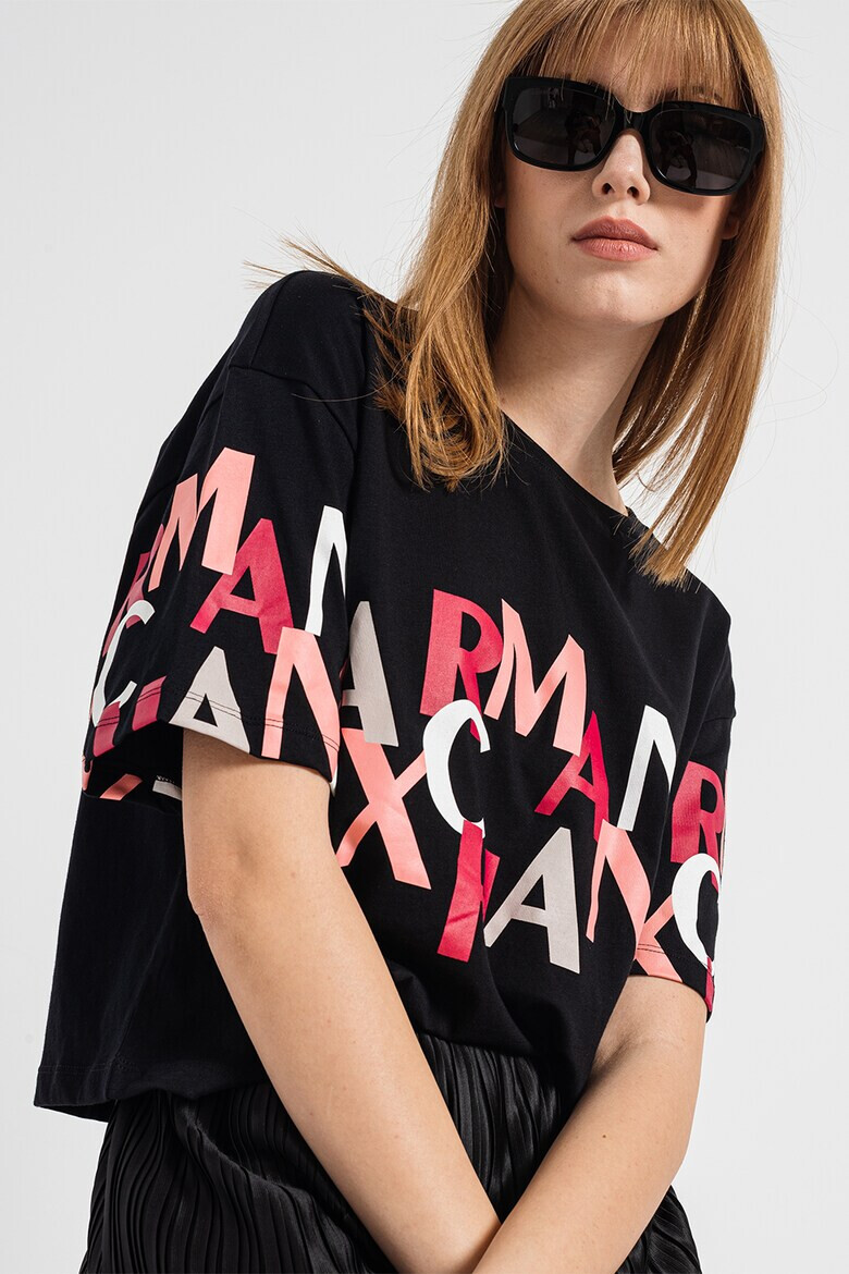 ARMANI EXCHANGE Къса тениска с лого - Pepit.bg